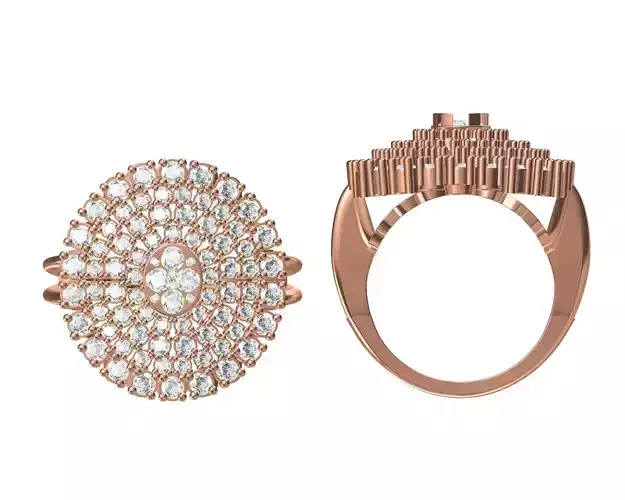 Wedding Engagement Women Ring STL JCD Details