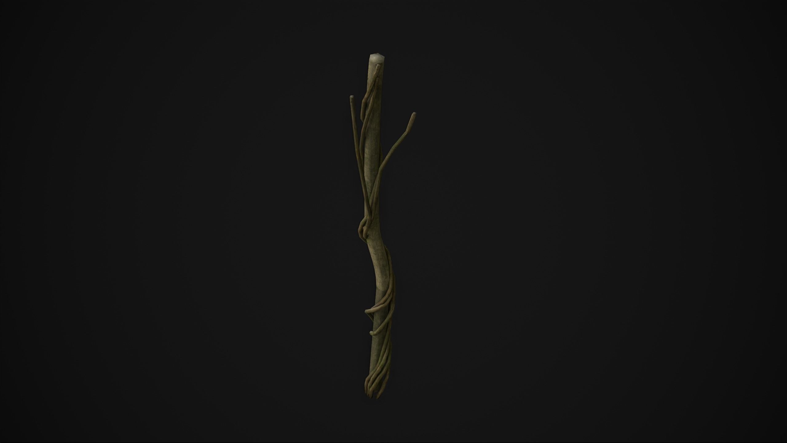 Wood Trunk - Grass Free low-poly 3D model_17