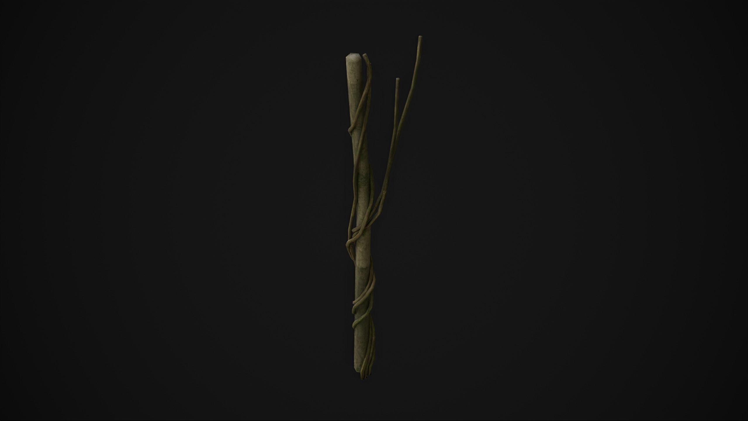 Wood Trunk - Grass Free low-poly 3D model_2