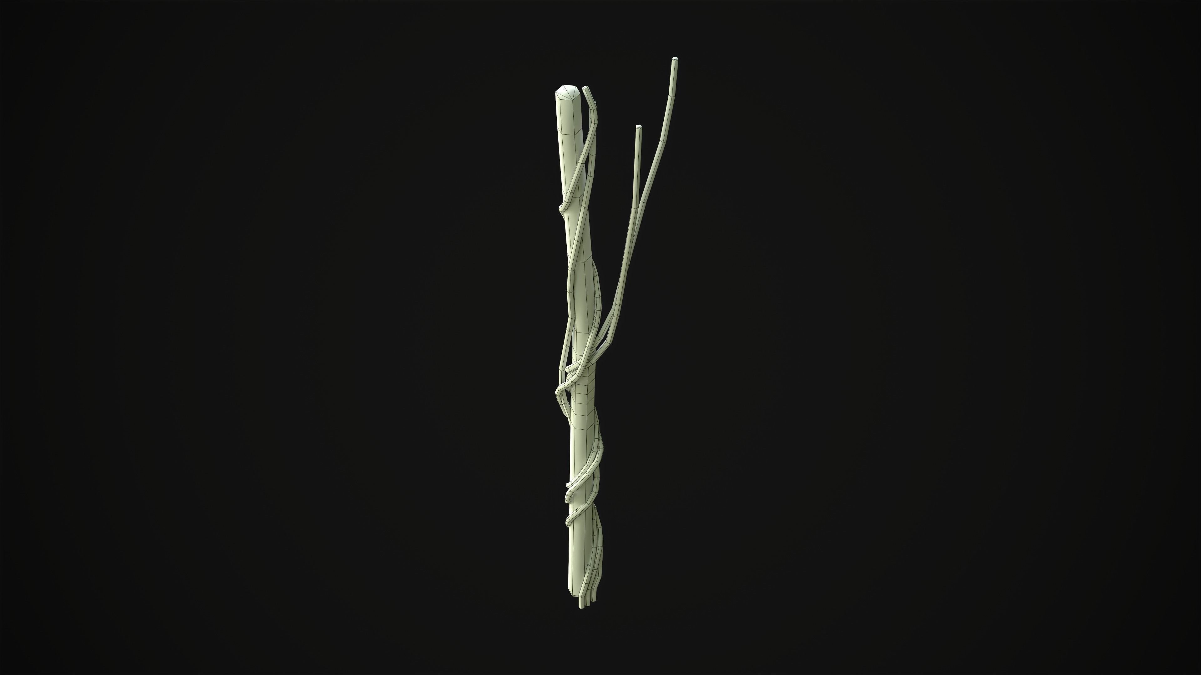 Wood Trunk - Grass Free low-poly 3D model_24