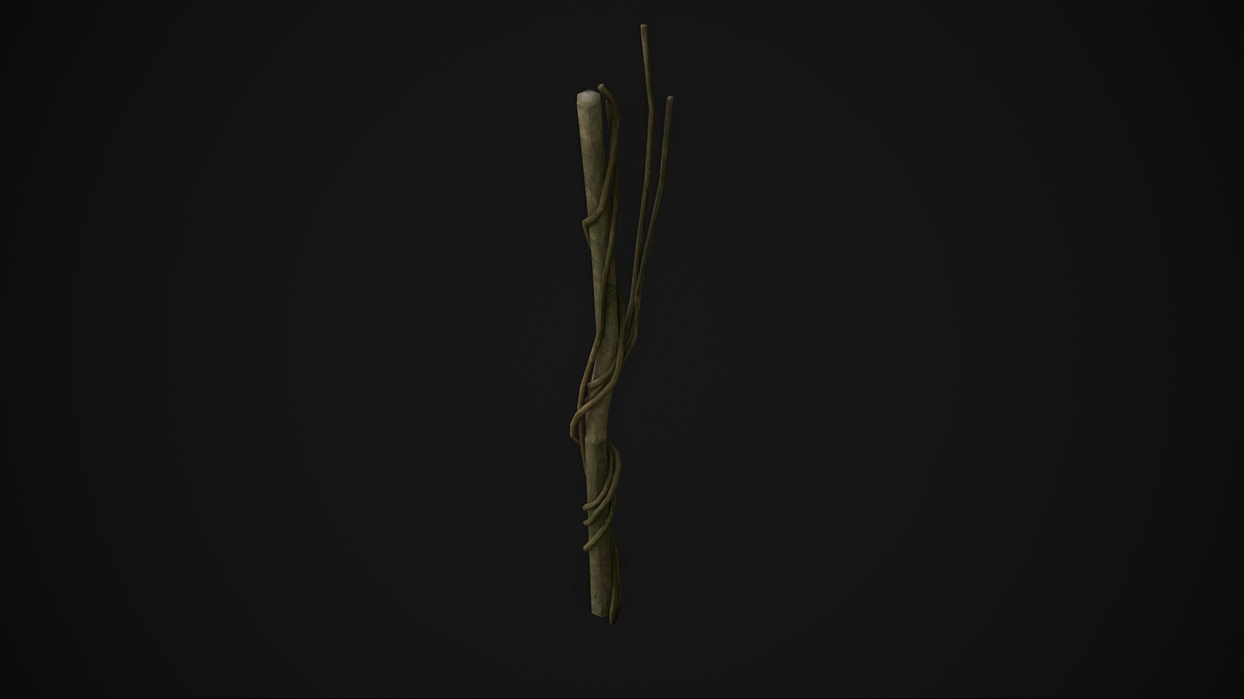 Wood Trunk - Grass Free low-poly 3D model_4