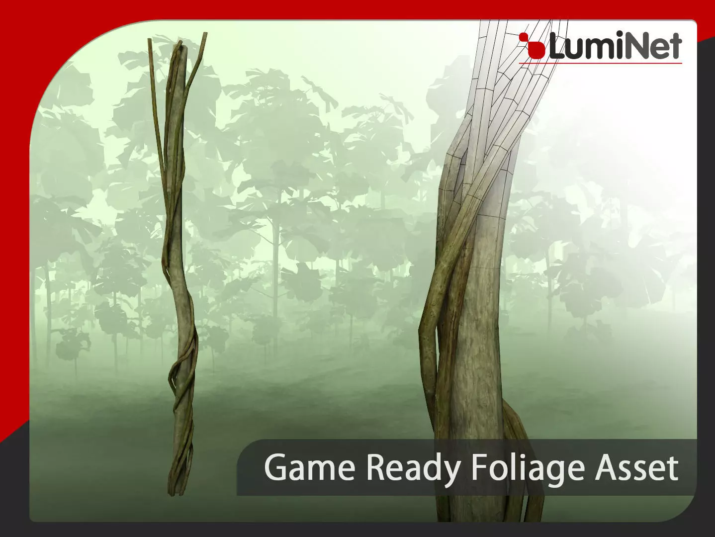 Wood Trunk - Grass Free low-poly 3D model_0