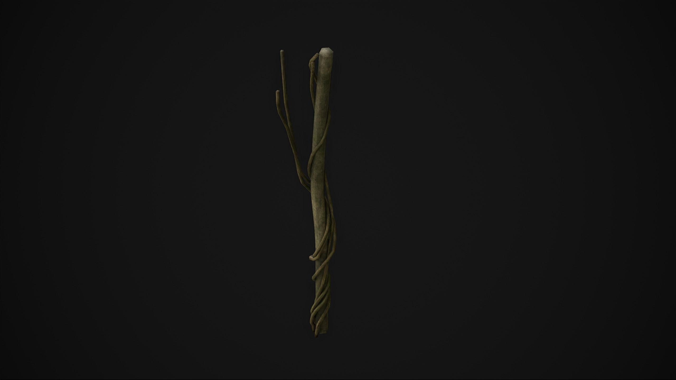 Wood Trunk - Grass Free low-poly 3D model_13