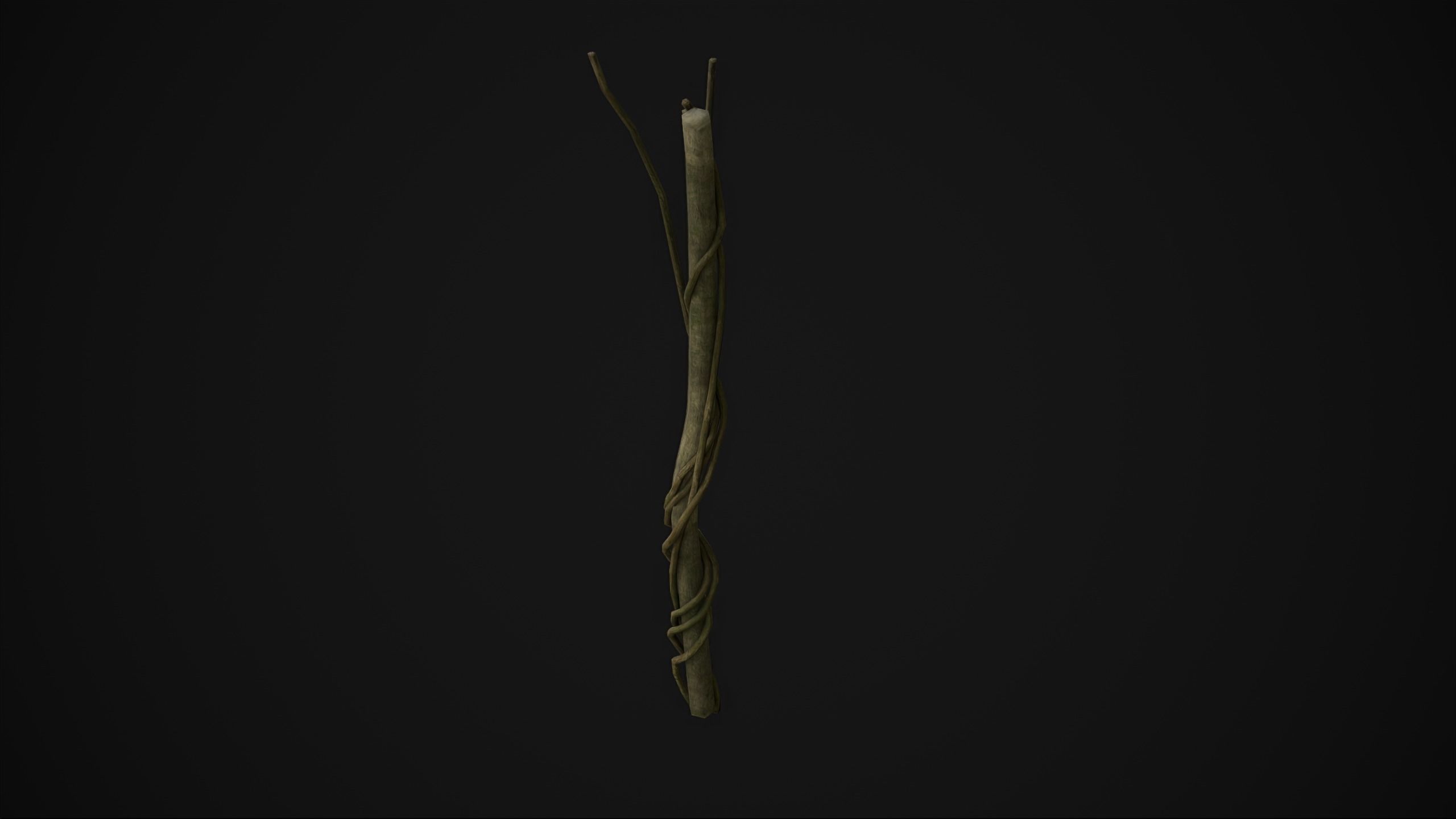 Wood Trunk - Grass Free low-poly 3D model_8