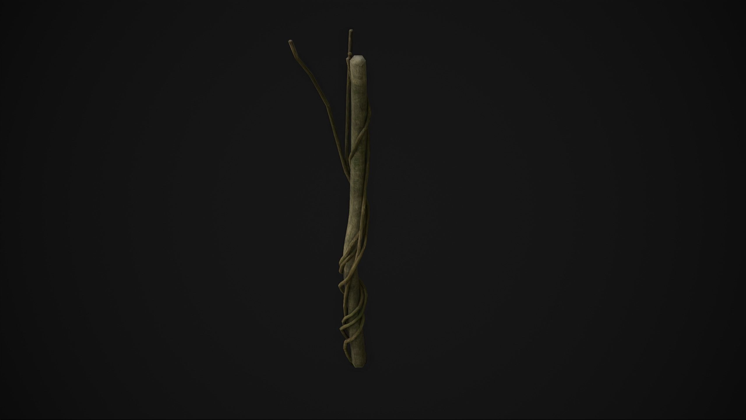 Wood Trunk - Grass Free low-poly 3D model_9