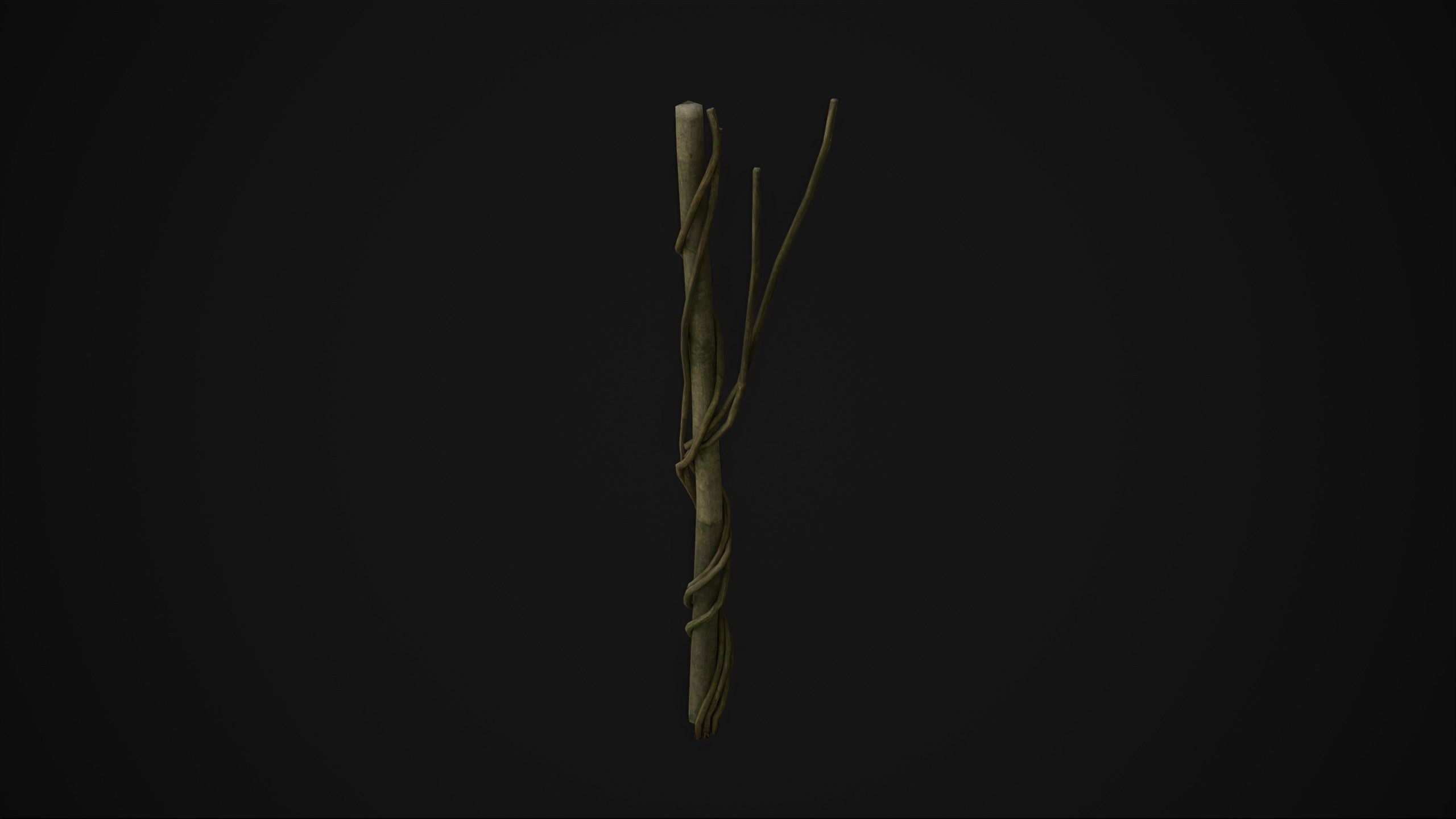 Wood Trunk - Grass Free low-poly 3D model_21