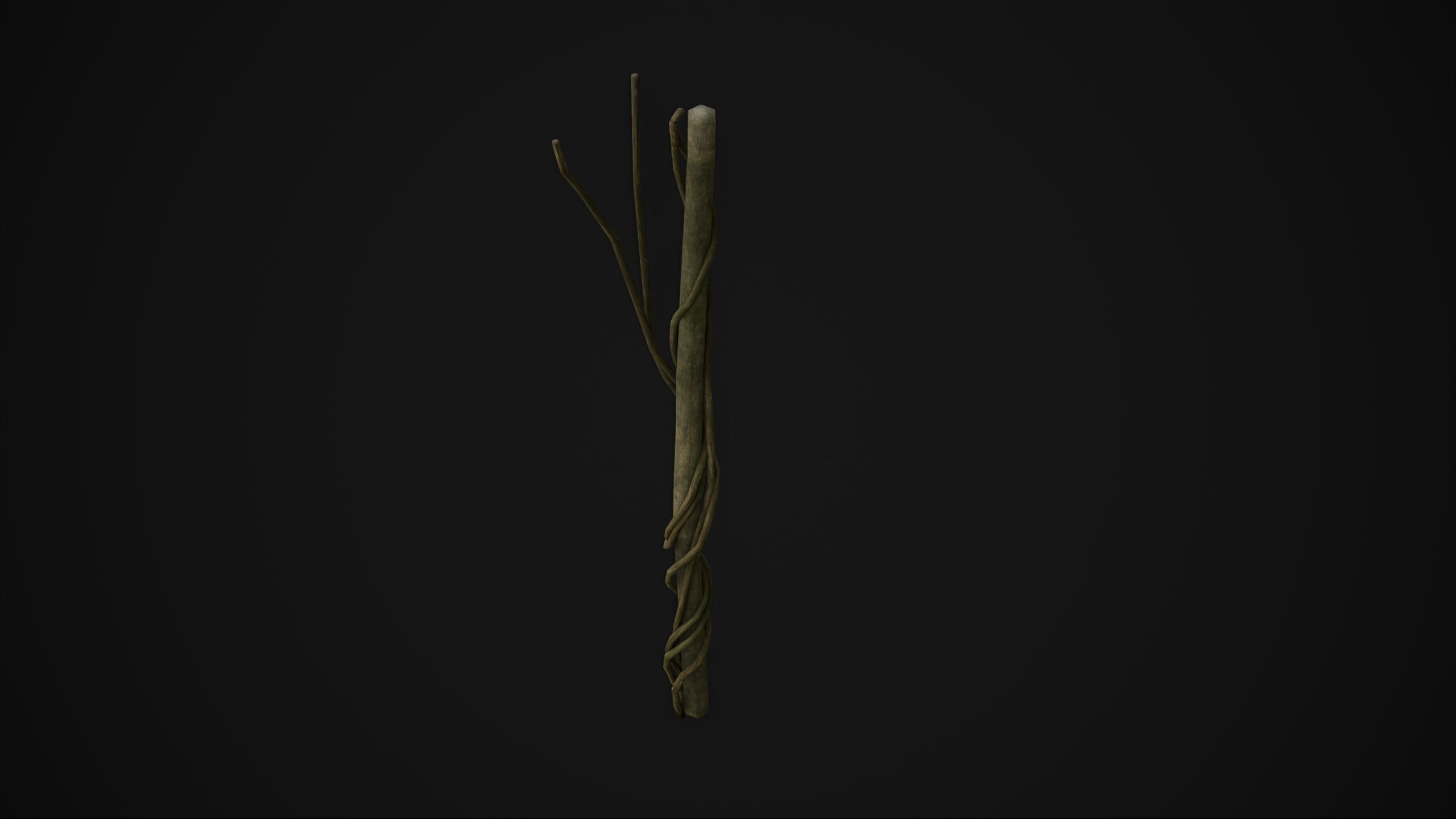 Wood Trunk - Grass Free low-poly 3D model_11