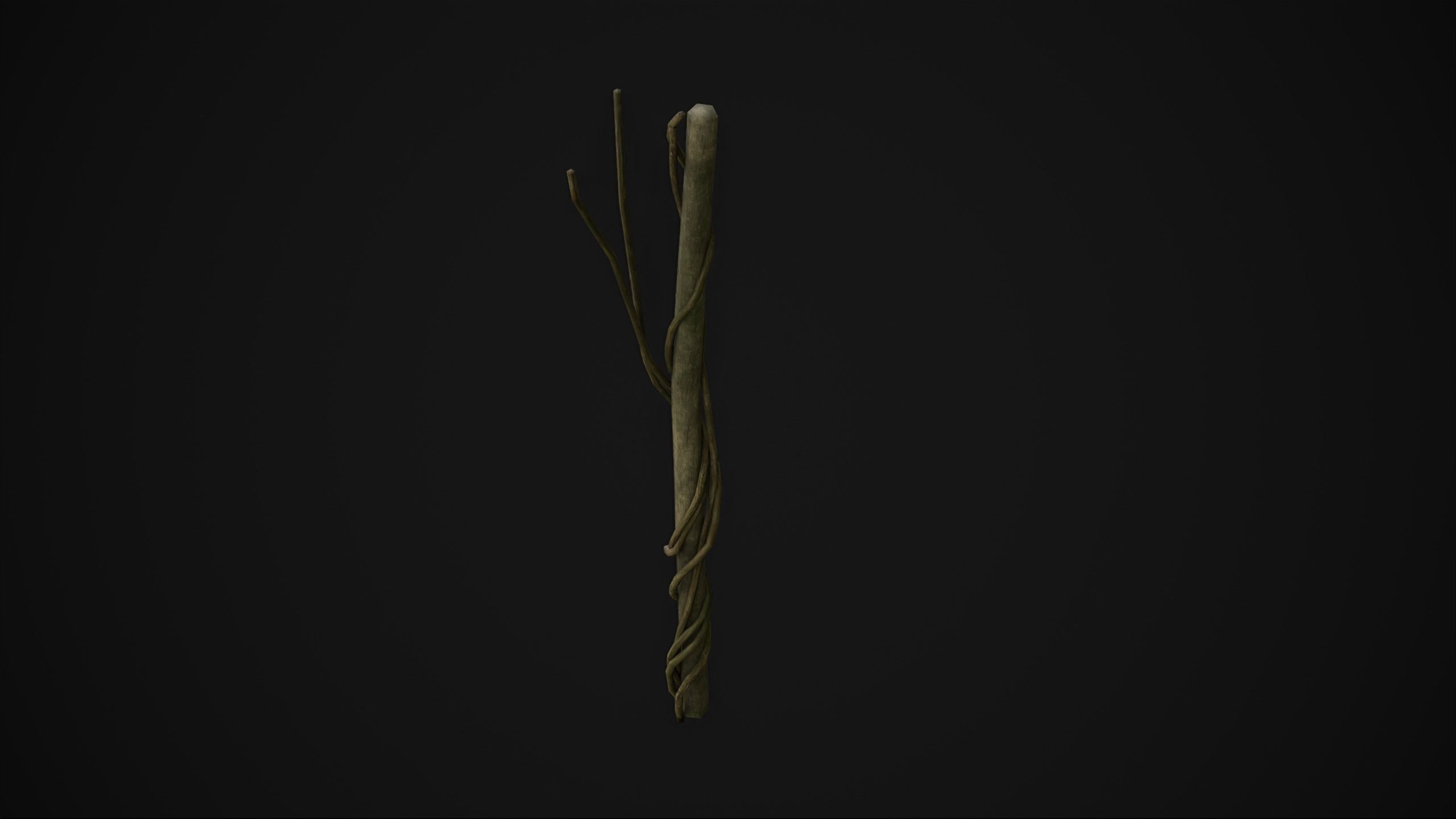 Wood Trunk - Grass Free low-poly 3D model_12