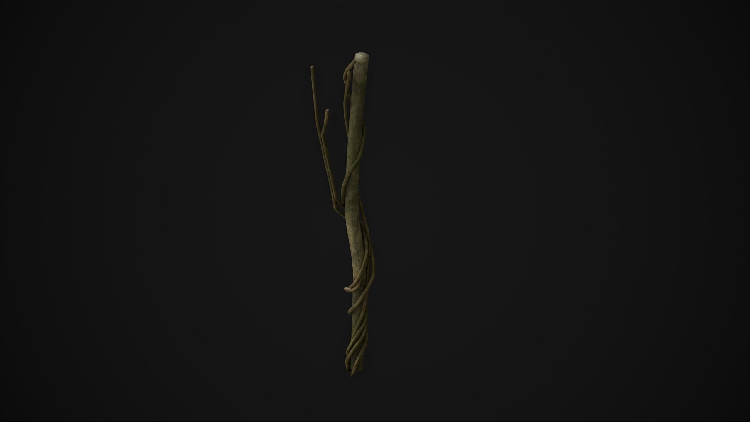 Wood Trunk - Grass Free low-poly 3D model_14