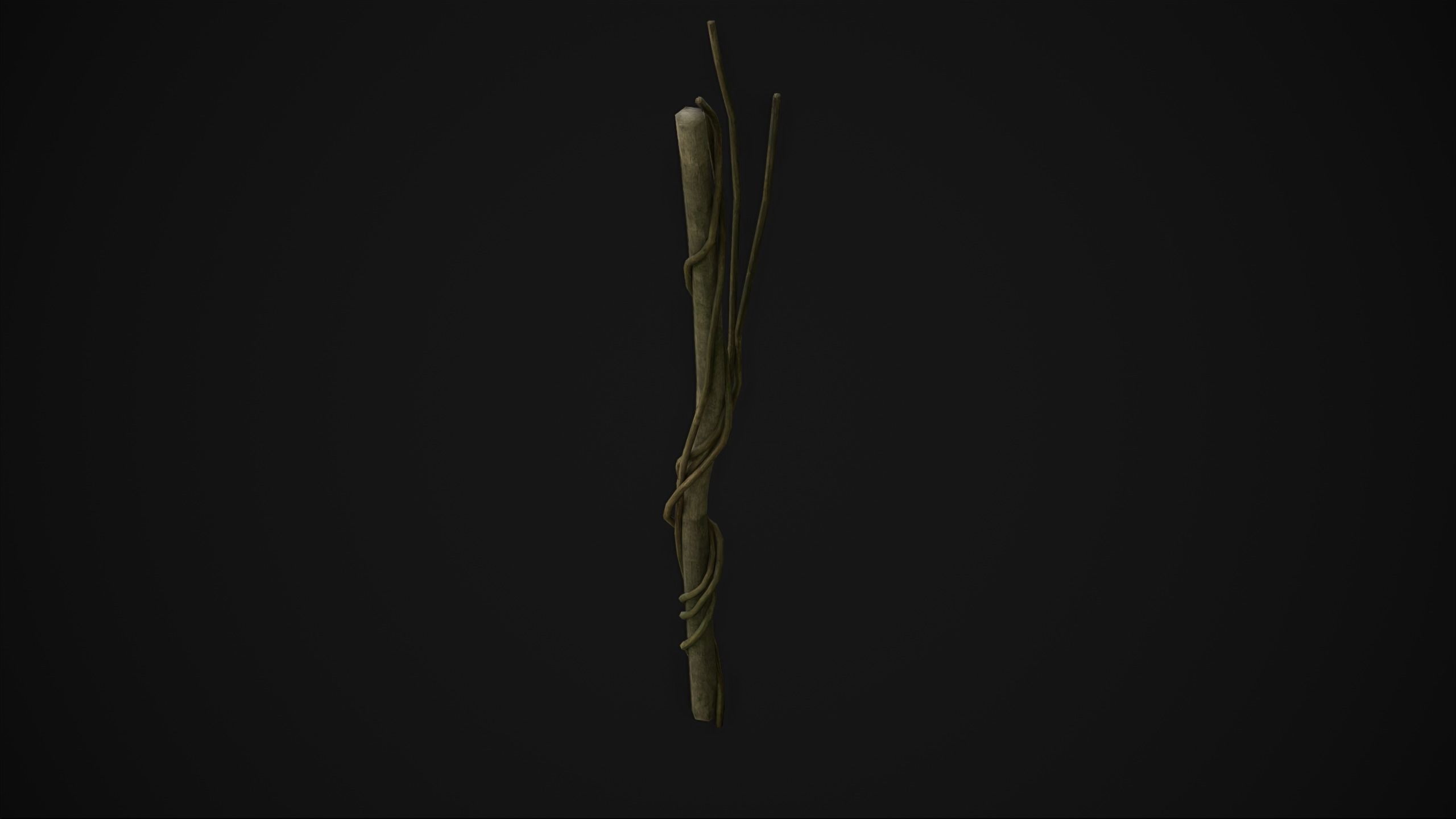 Wood Trunk - Grass Free low-poly 3D model_5