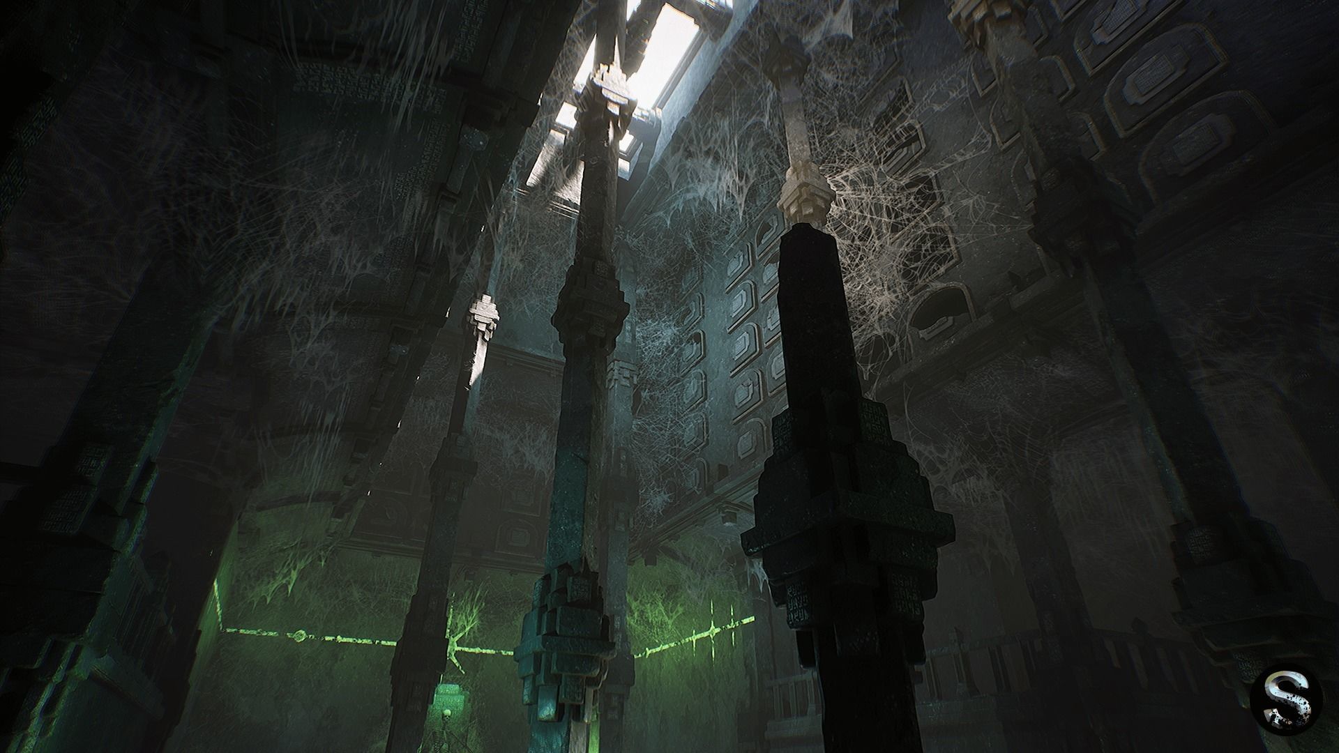 Fantasy Dungeon Ossuary Low-poly 3D model_9