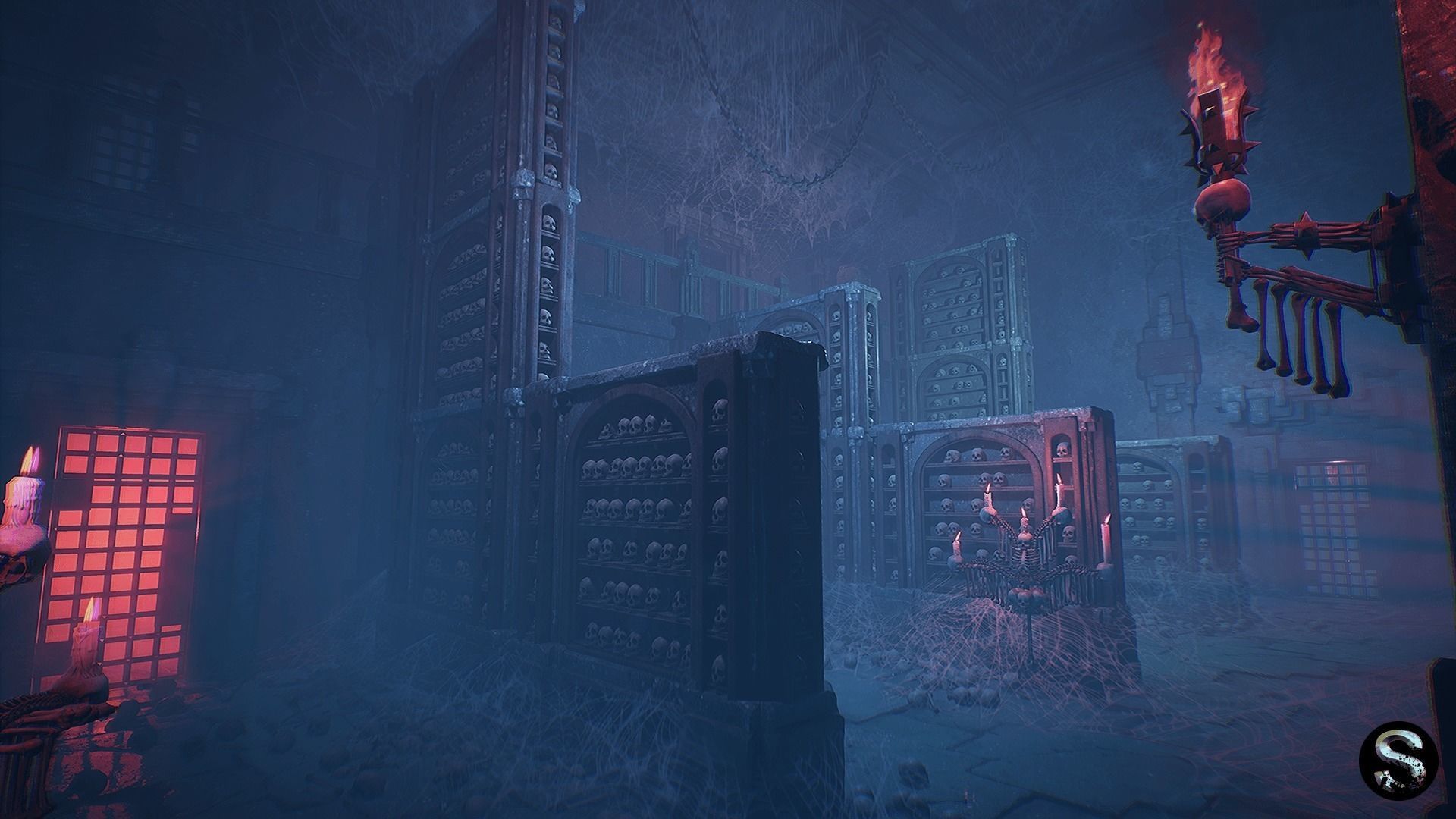 Fantasy Dungeon Ossuary Low-poly 3D model_20