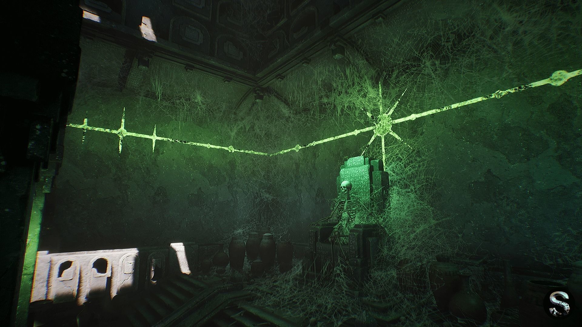 Fantasy Dungeon Ossuary Low-poly 3D model_10