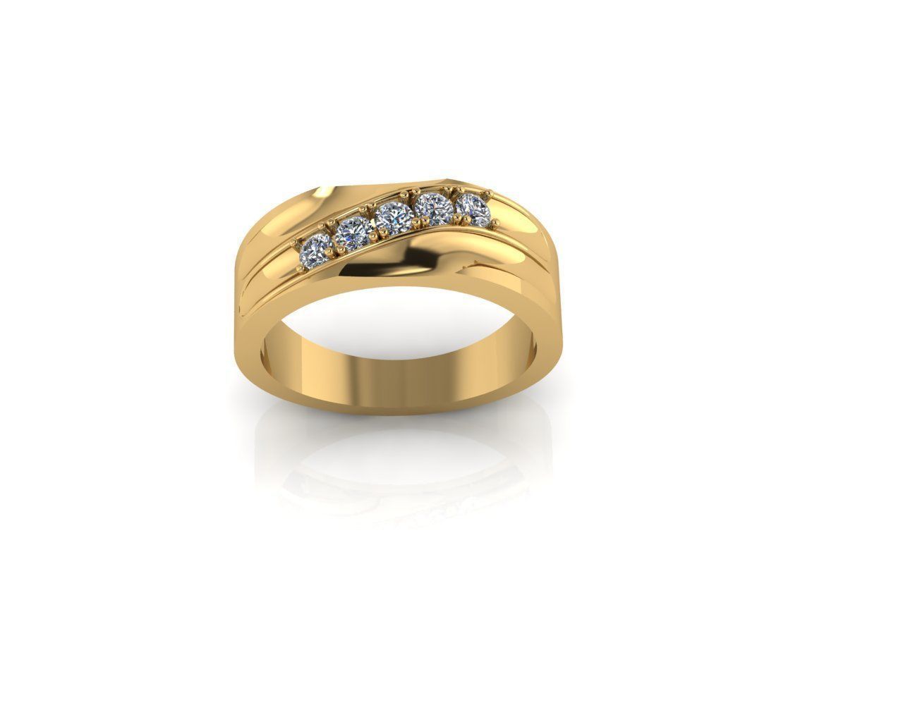 Diamond Ring 3D print model 3D print model_6
