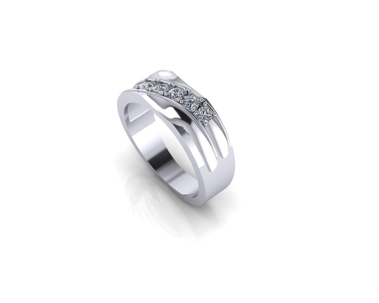 Diamond Ring 3D print model 3D print model_8