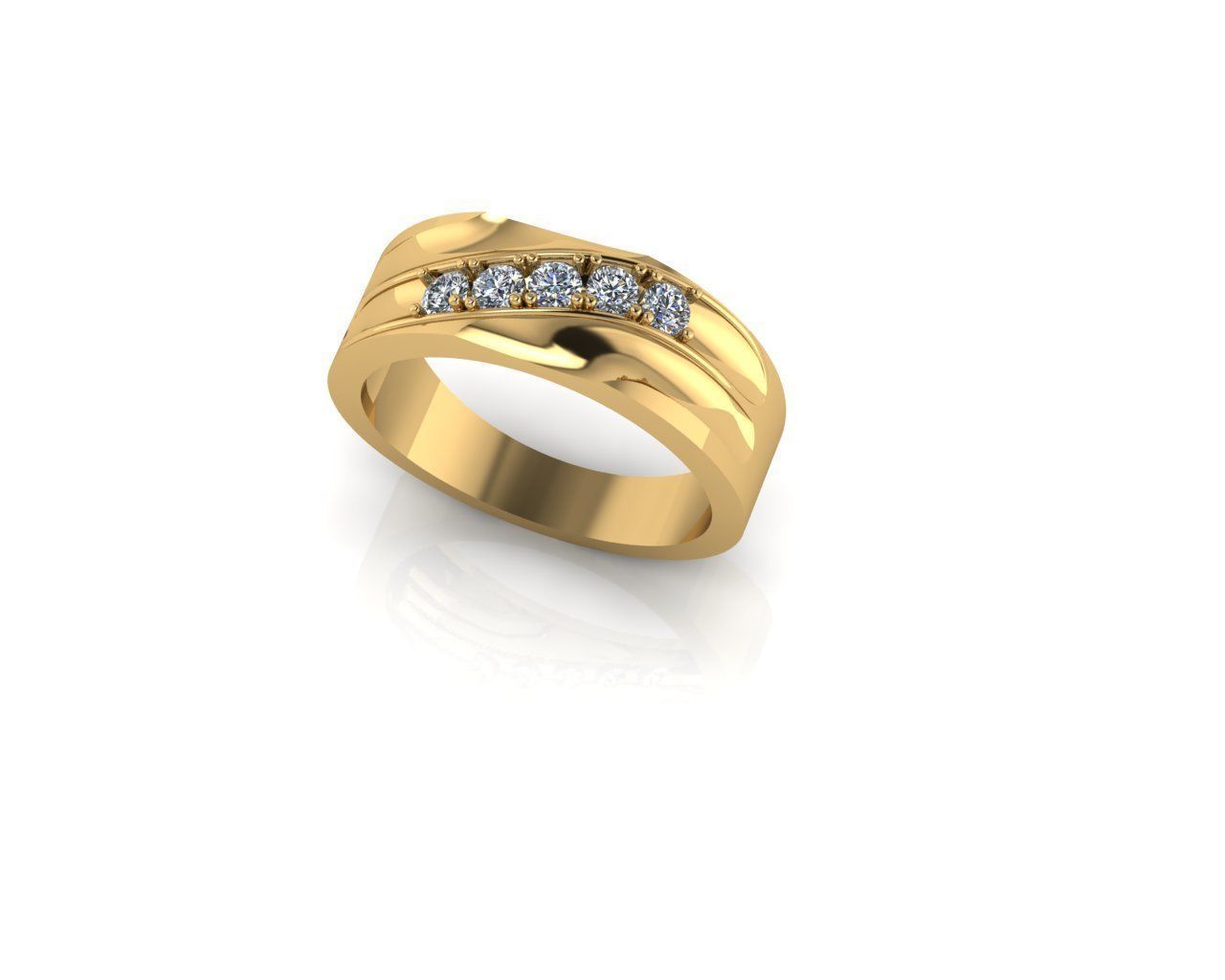 Diamond Ring 3D print model 3D print model_4
