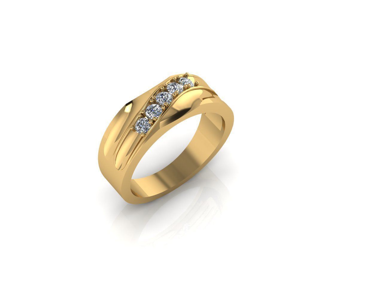 Diamond Ring 3D print model 3D print model_3