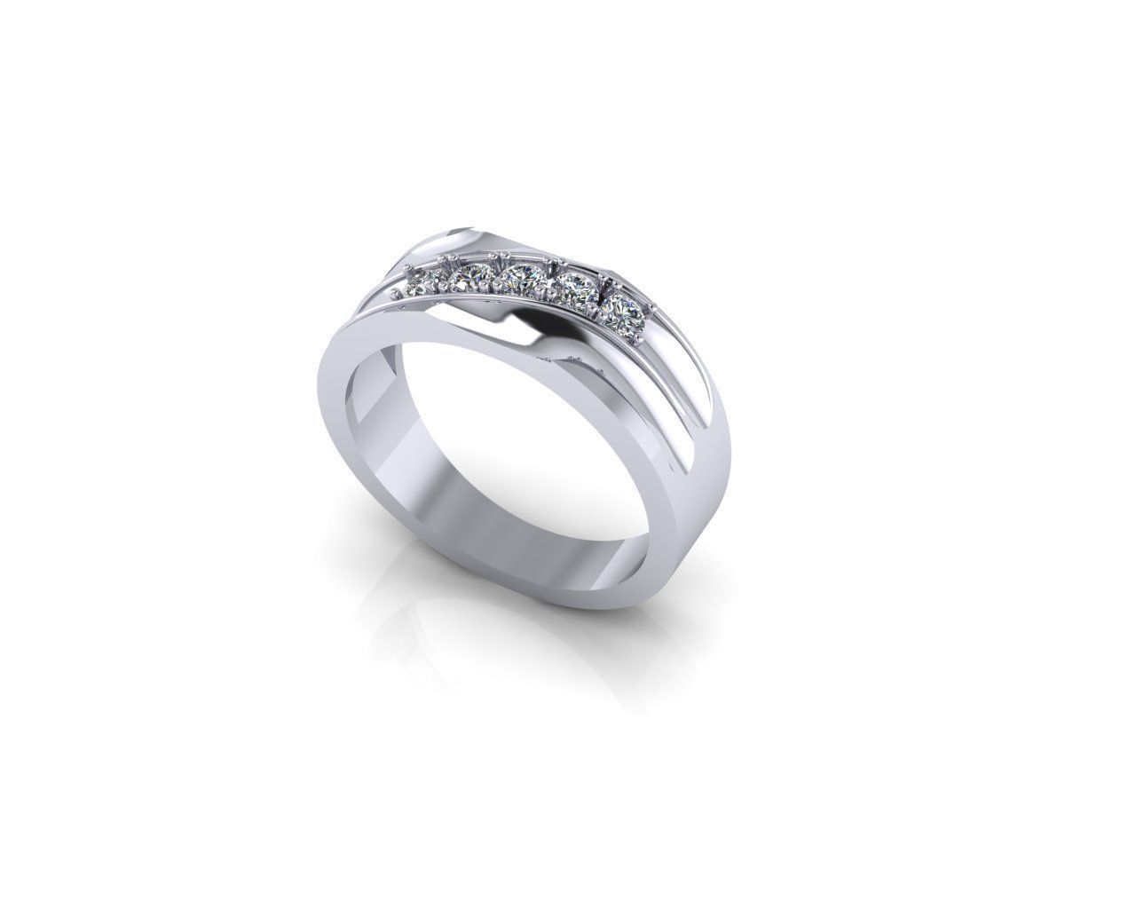 Diamond Ring 3D print model 3D print model_2