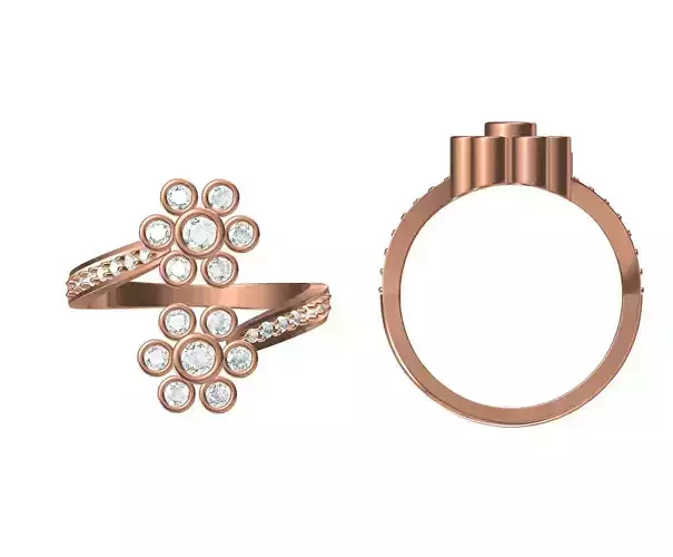 Wedding Engagement Women Ring STL JCD Details