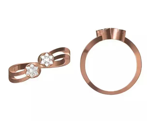 Wedding Engagement Women Ring STL JCD Details