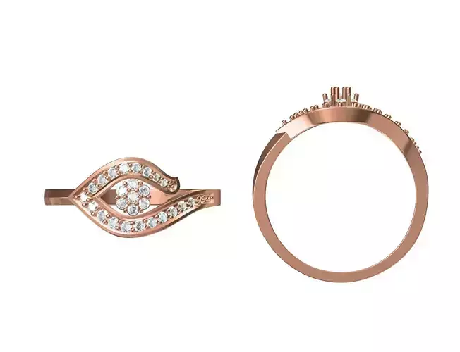 Wedding Engagement Women Ring STL JCD Details