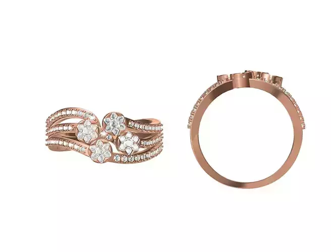 Wedding Engagement Women Ring STL JCD Details