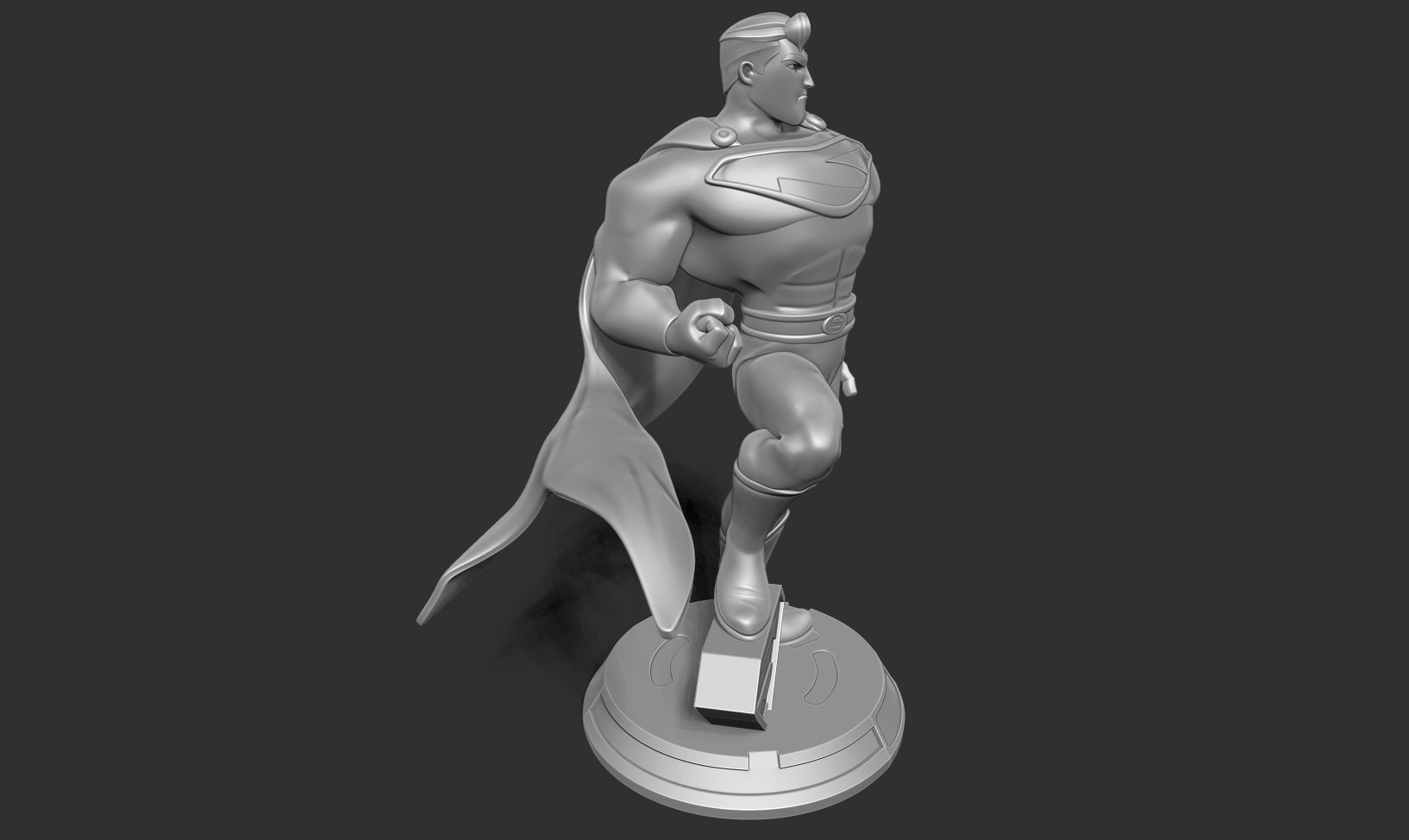 Superman Stylized 3D print model_19