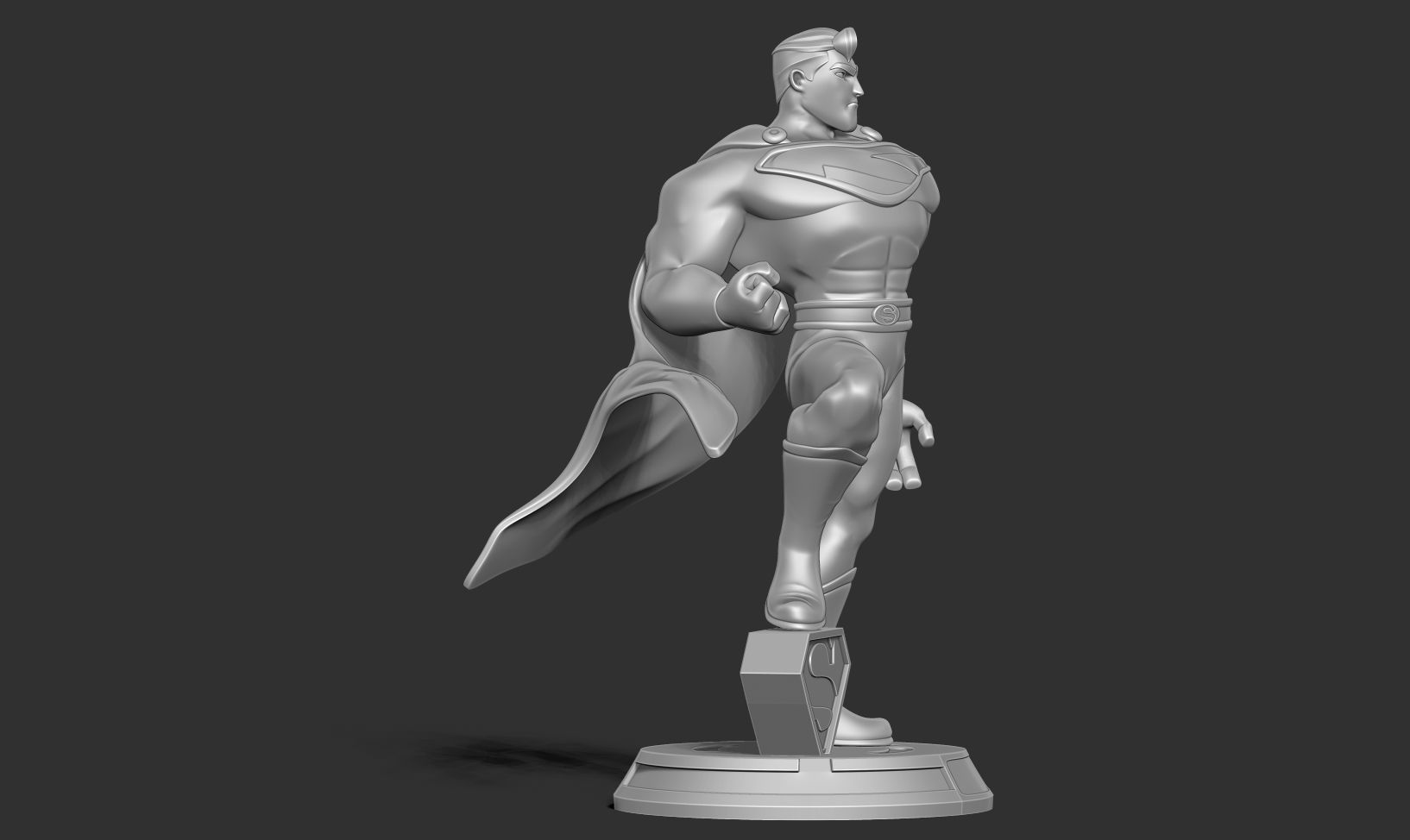 Superman Stylized 3D print model_15