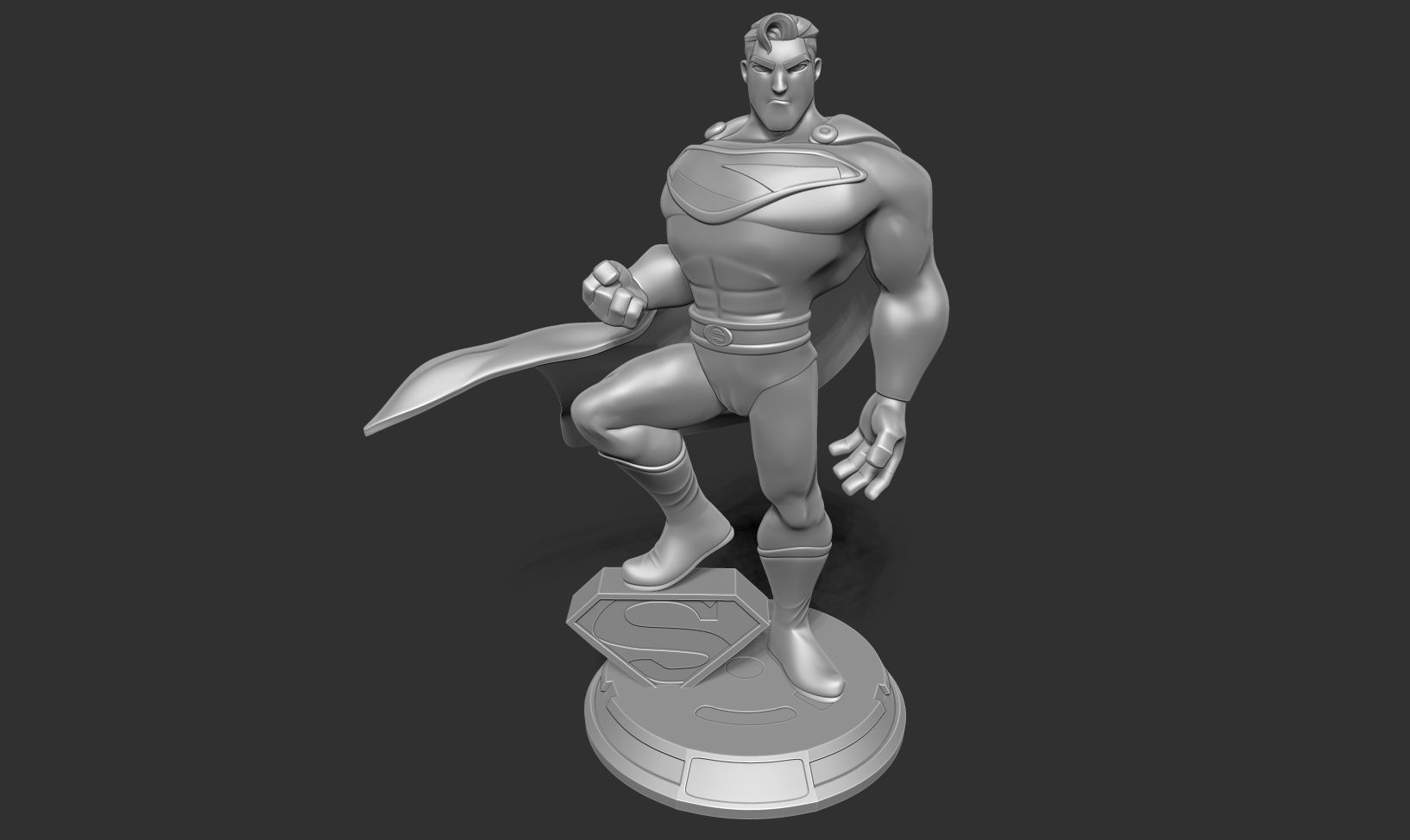 Superman Stylized 3D print model_20