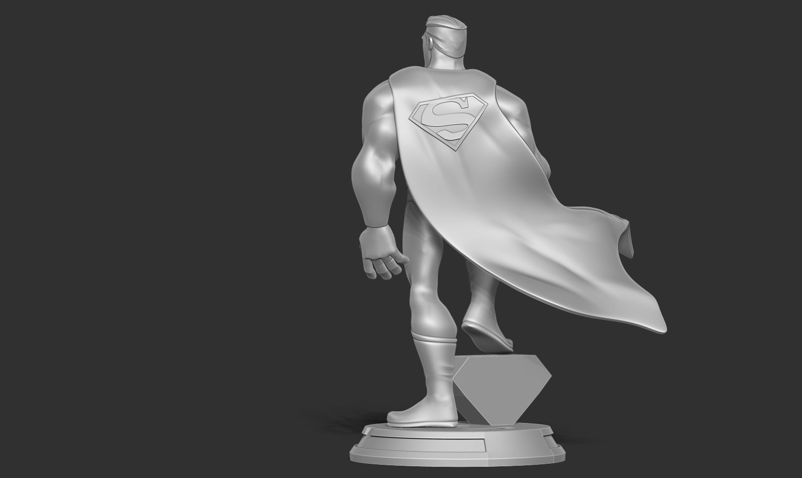 Superman Stylized 3D print model_8
