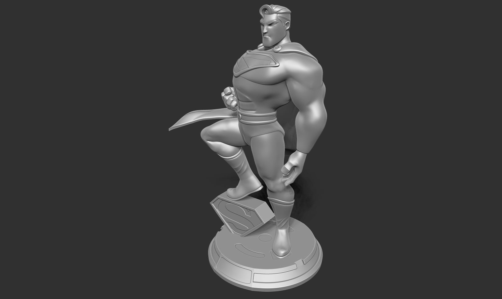 Superman Stylized 3D print model_17
