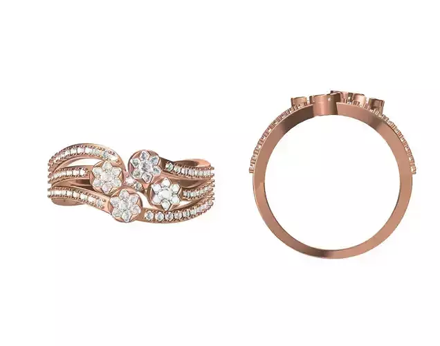 Wedding Engagement Women Ring STL JCD Details