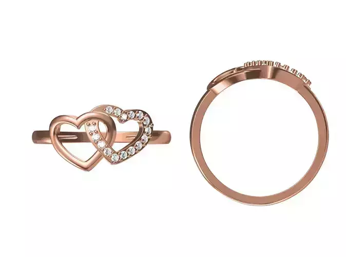 Wedding Engagement Women Ring STL JCD Details