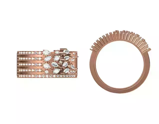 Wedding Engagement Women Ring STL JCD Details