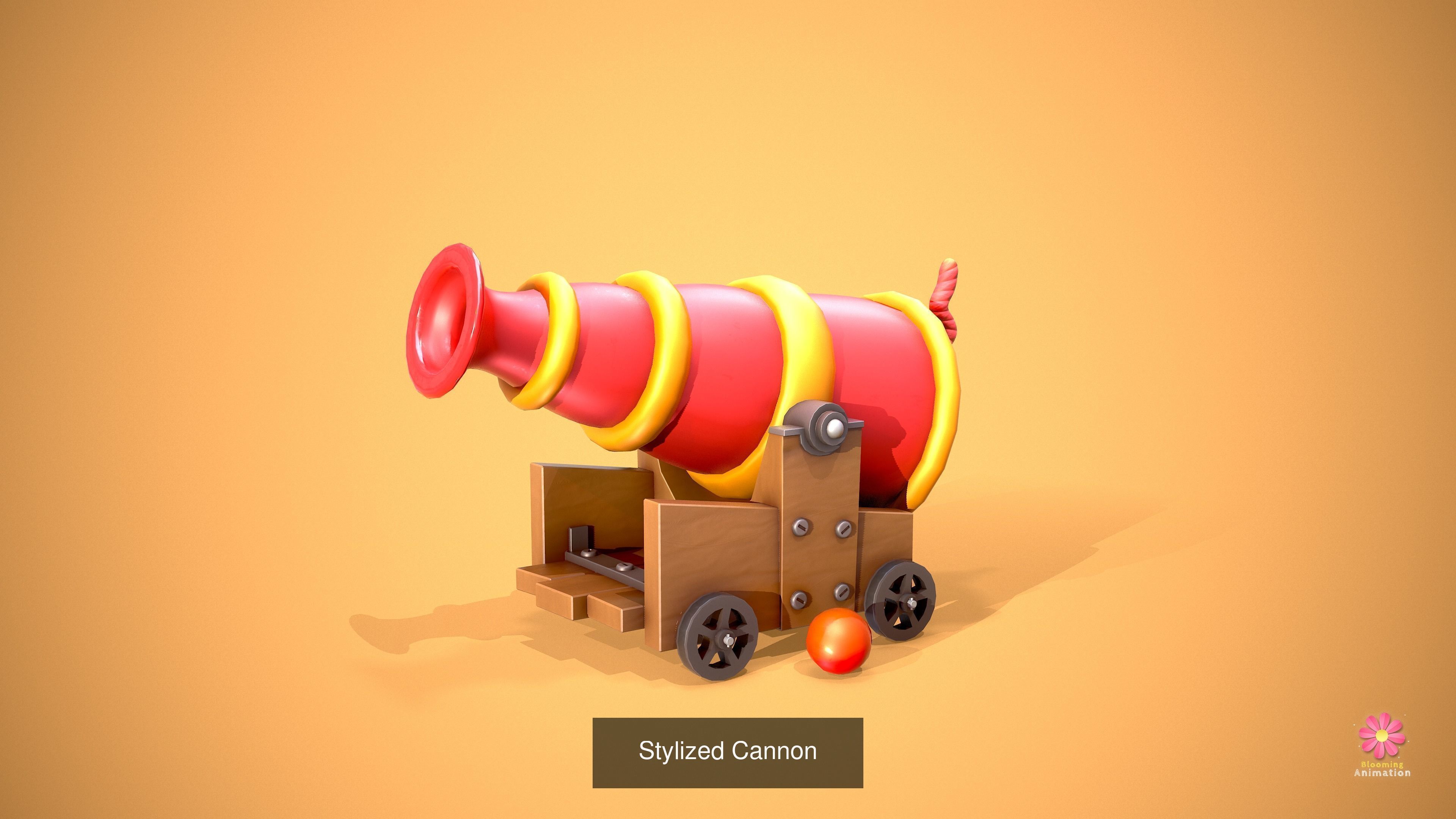 Stylized Weapons Bundle Pack 3D Model Collection_23
