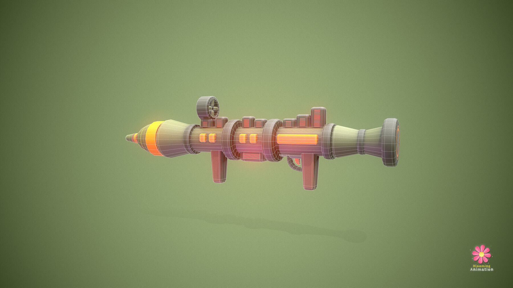 Stylized Weapons Bundle Pack 3D Model Collection_28
