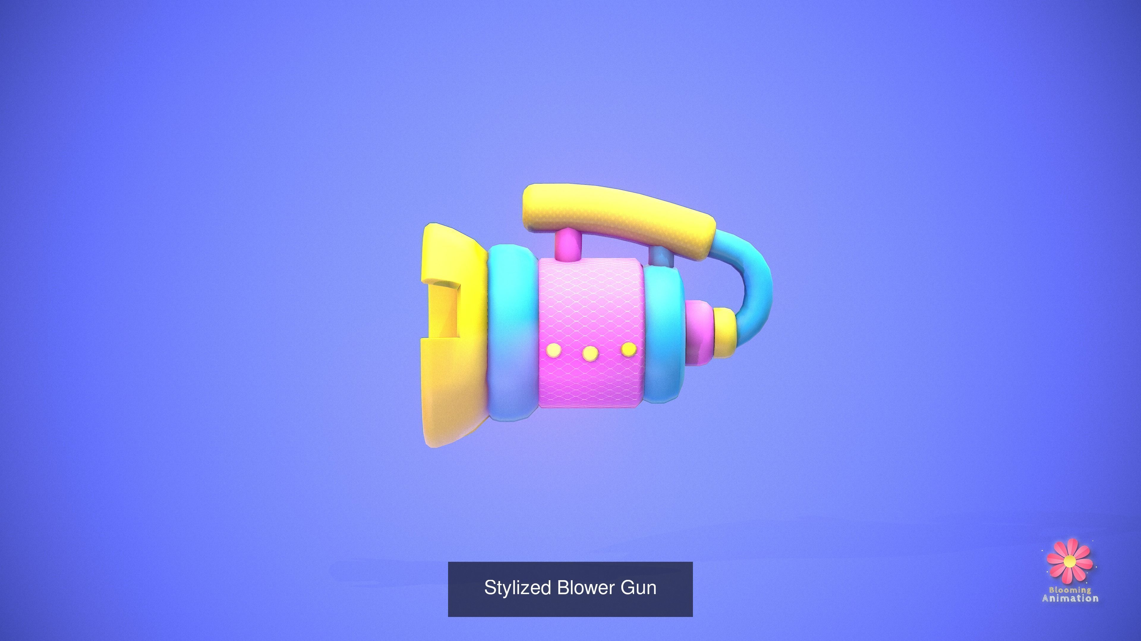 Stylized Weapons Bundle Pack 3D Model Collection_13