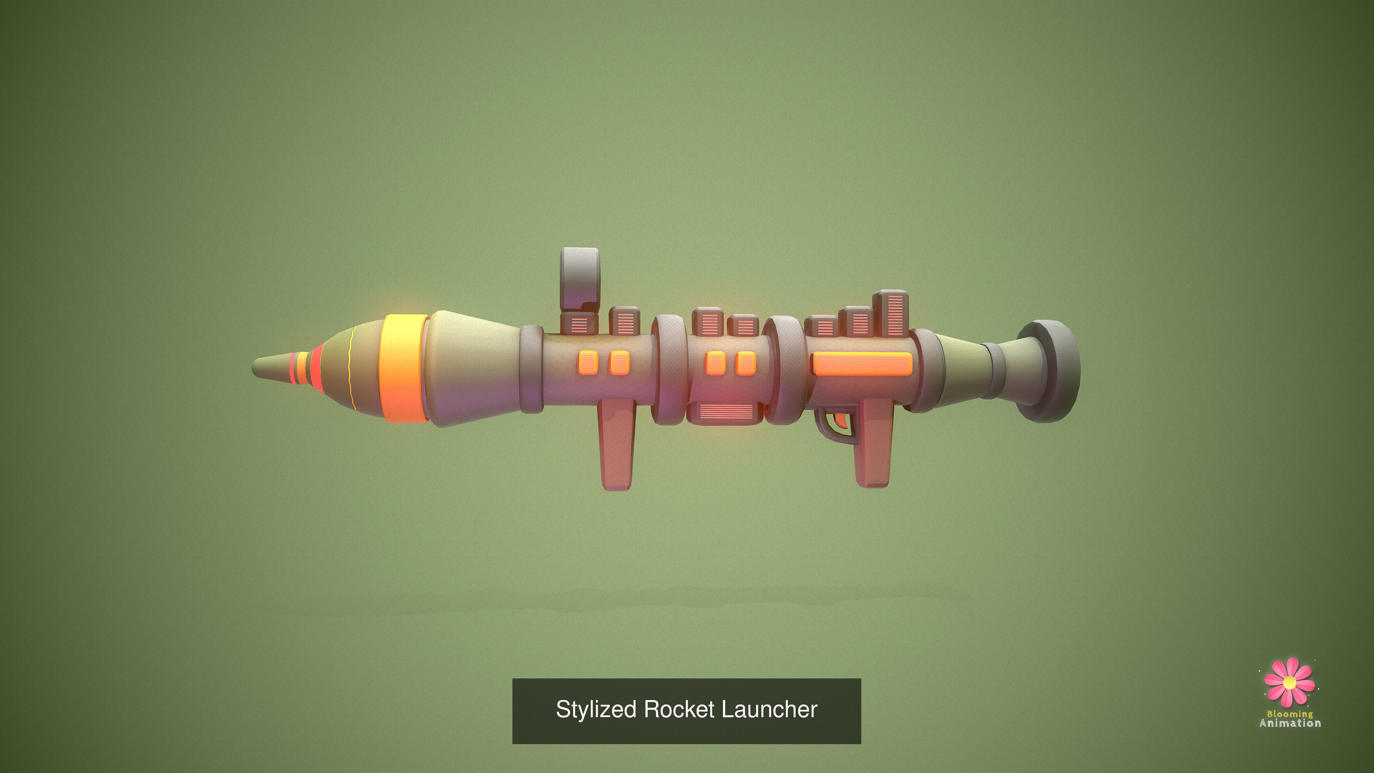 Stylized Weapons Bundle Pack 3D Model Collection_27