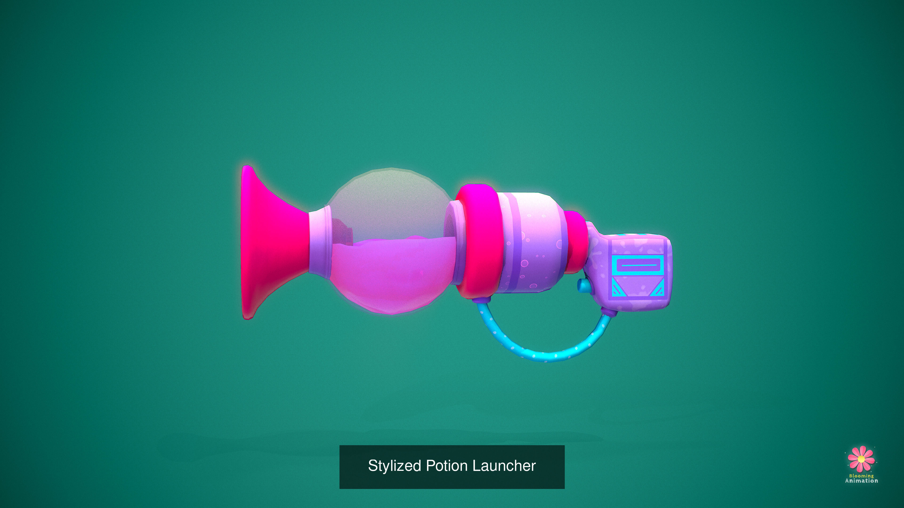 Stylized Weapons Bundle Pack 3D Model Collection_29