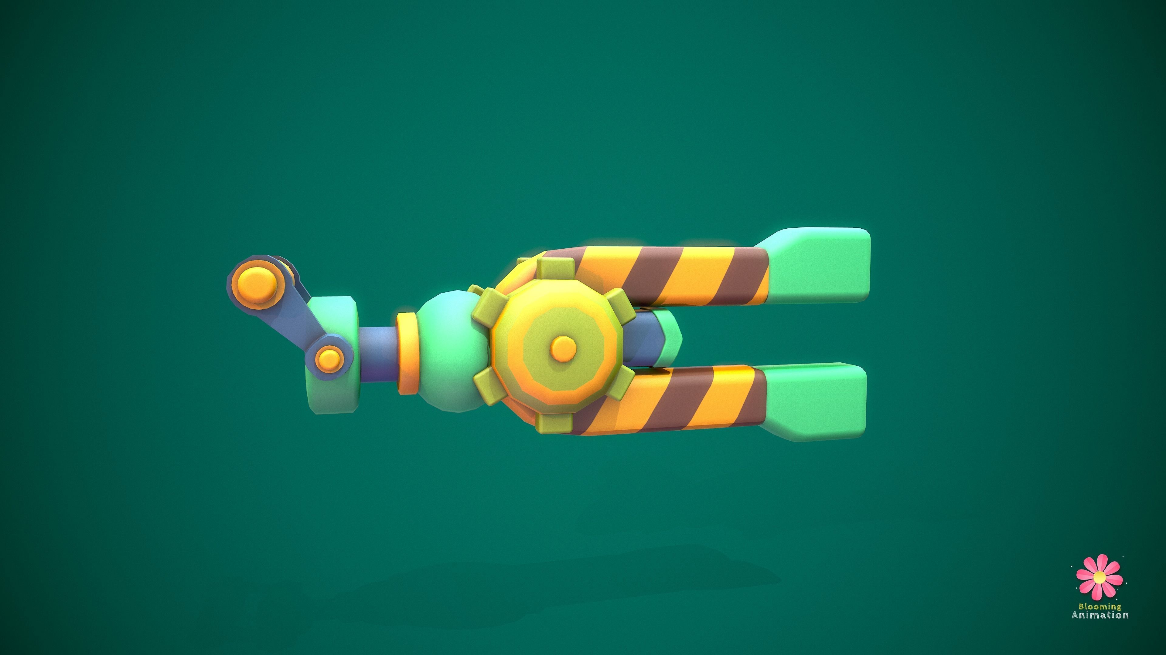 Stylized Weapons Bundle Pack 3D Model Collection_25