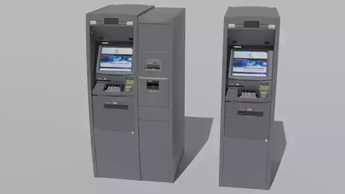 3D High poly model of ATM machines