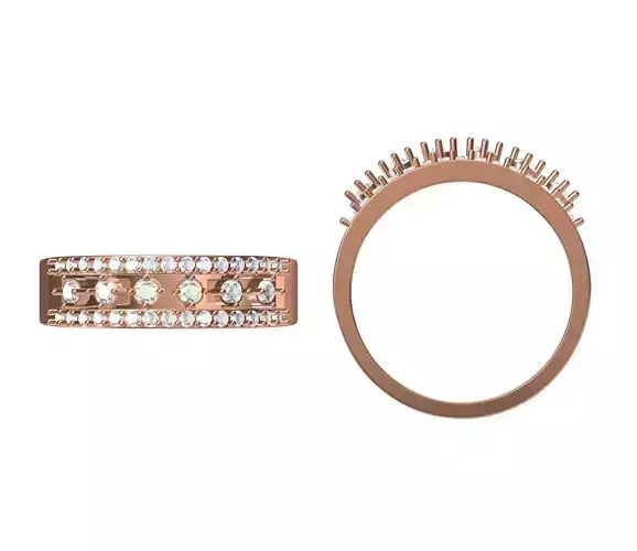 Wedding Engagement Women Ring STL JCD Details