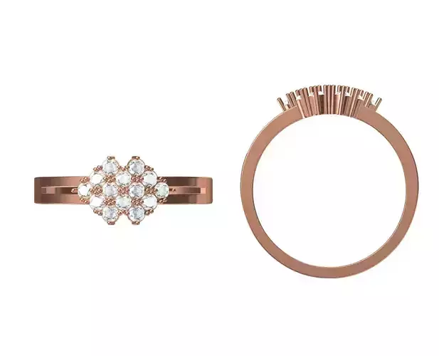 Wedding Engagement Women Ring STL JCD Details