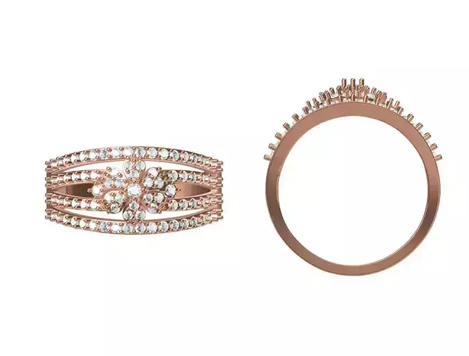 Wedding Engagement Women Ring STL JCD Details