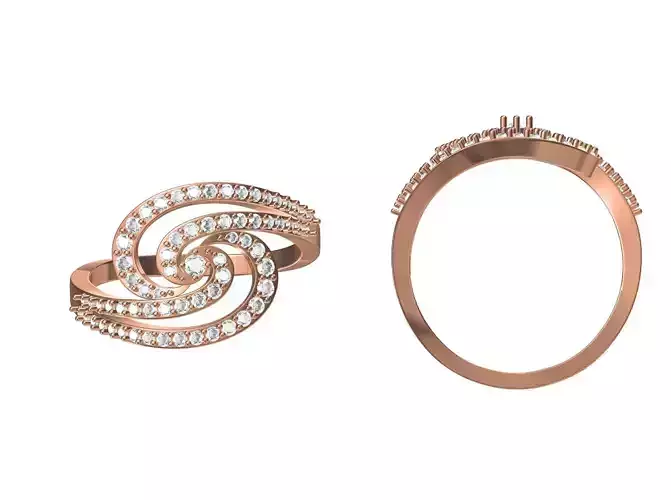 Wedding Engagement Women Ring STL JCD Details