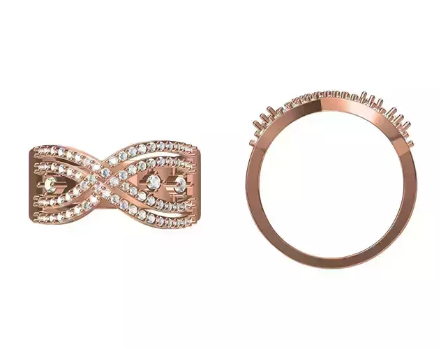 Wedding Engagement Women Ring STL JCD Details