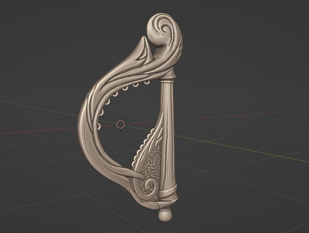 Windblume Lyre -- Genshin Impact -- 3D Print Ready  3D print model_2