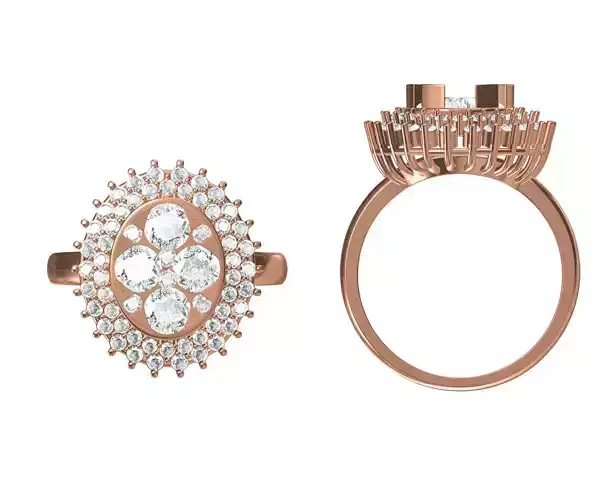 Wedding Engagement Women Ring STL JCD Details