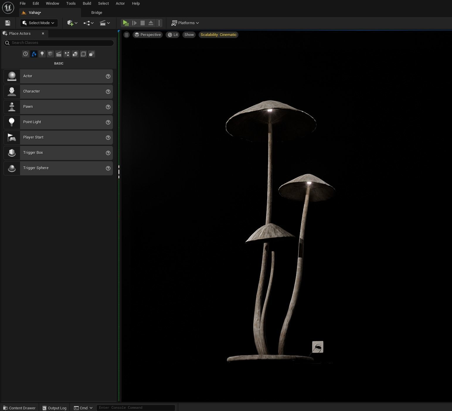 Floor Lamp Mushrooms 3D model_7