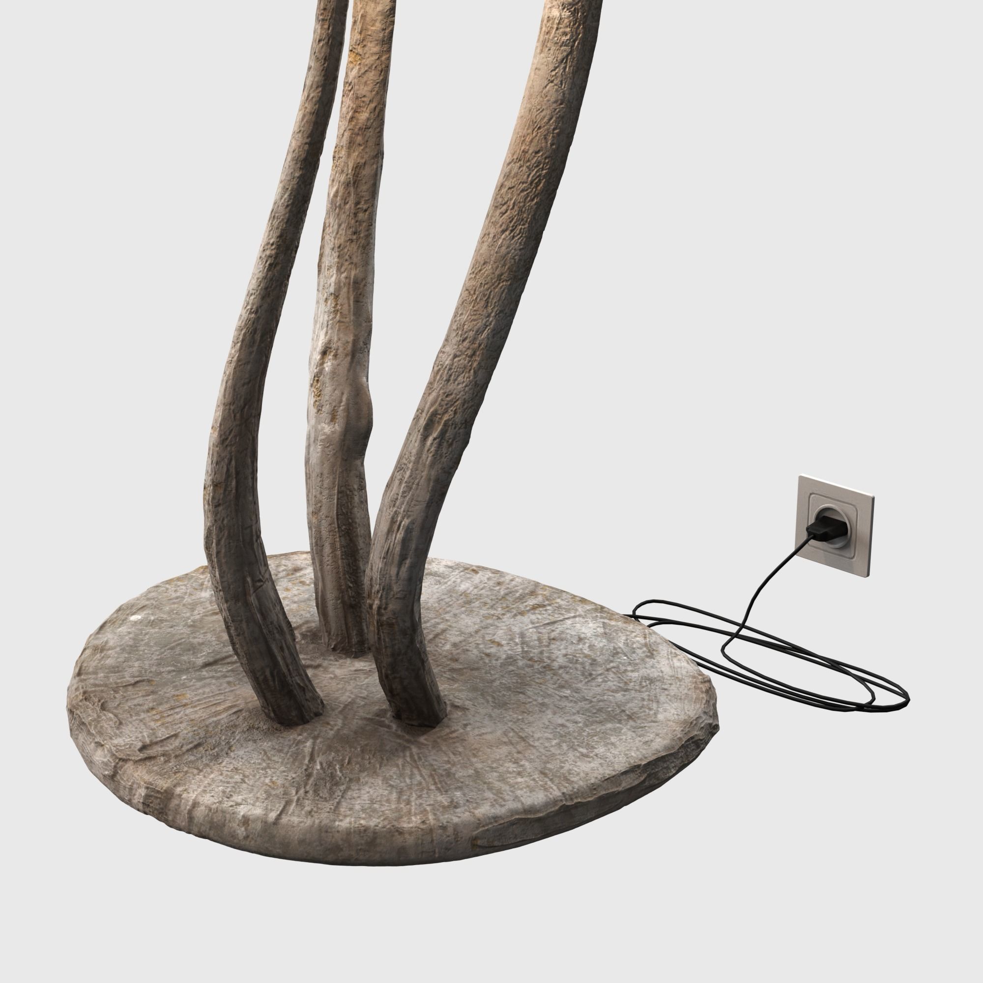 Floor Lamp Mushrooms 3D model_3